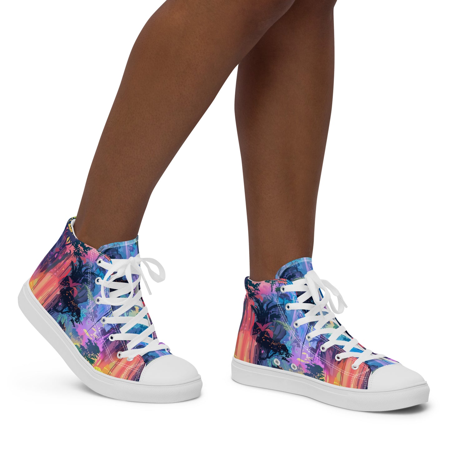 Sun Catcher Women’s High Top Canvas Shoes