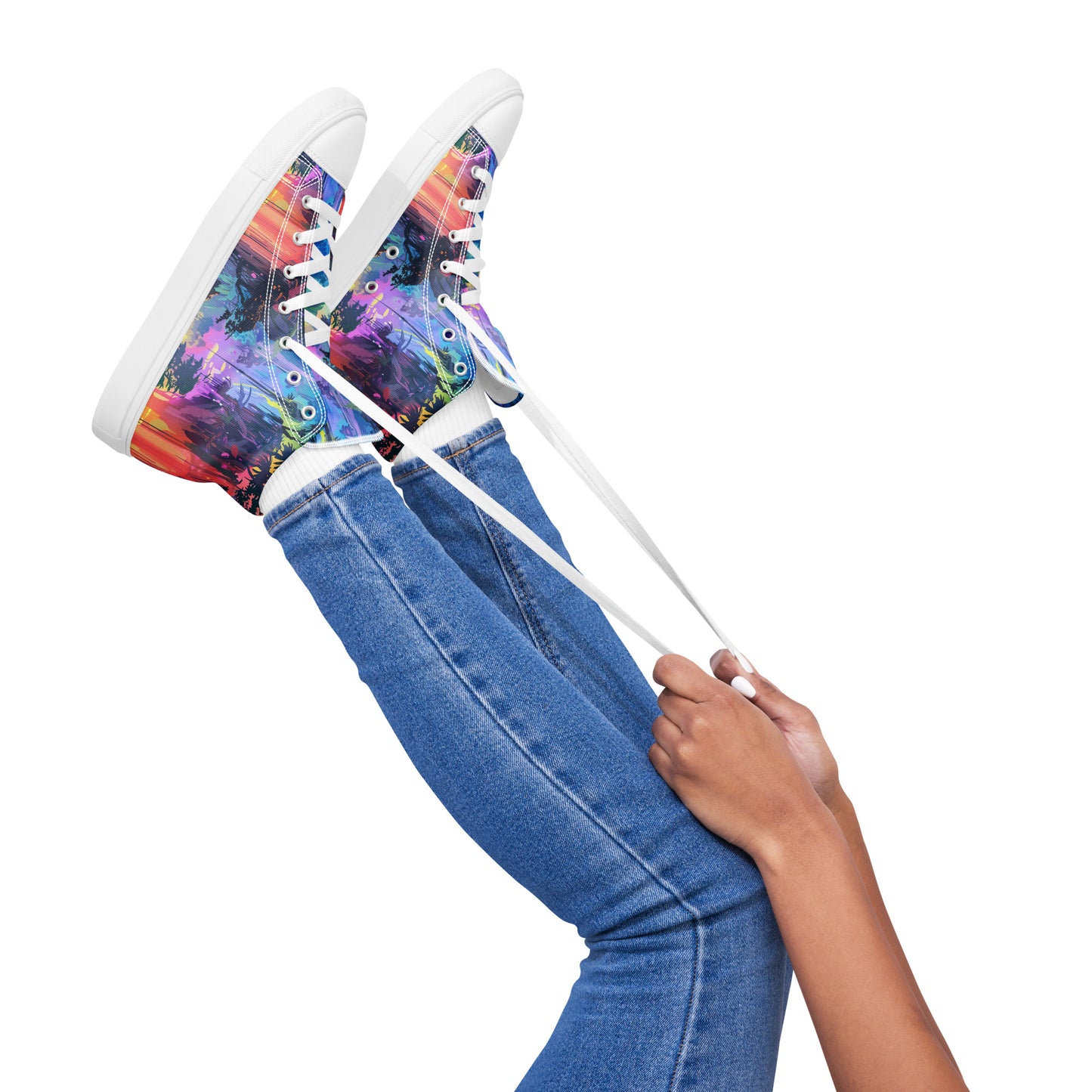 Sun Catcher Women’s High Top Canvas Shoes