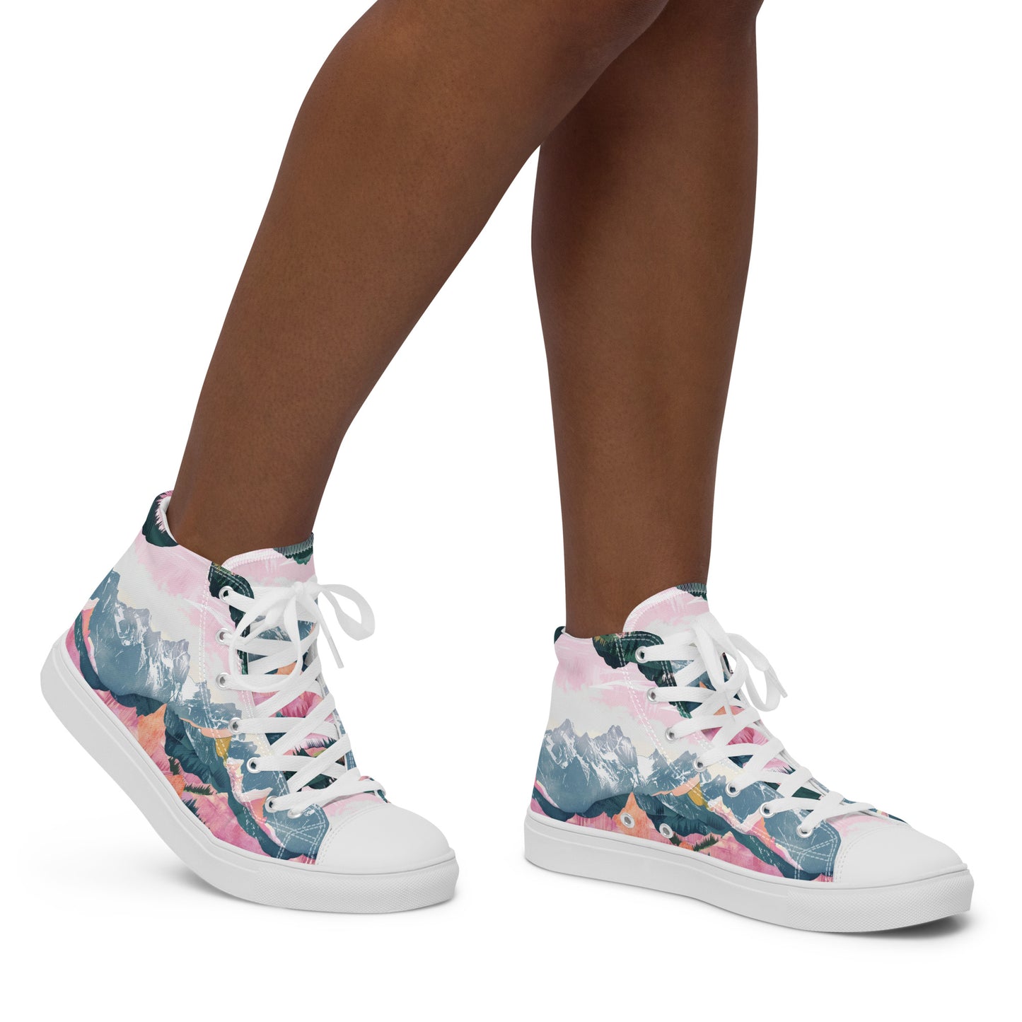 Ski Season Women’s High Top Canvas Shoes