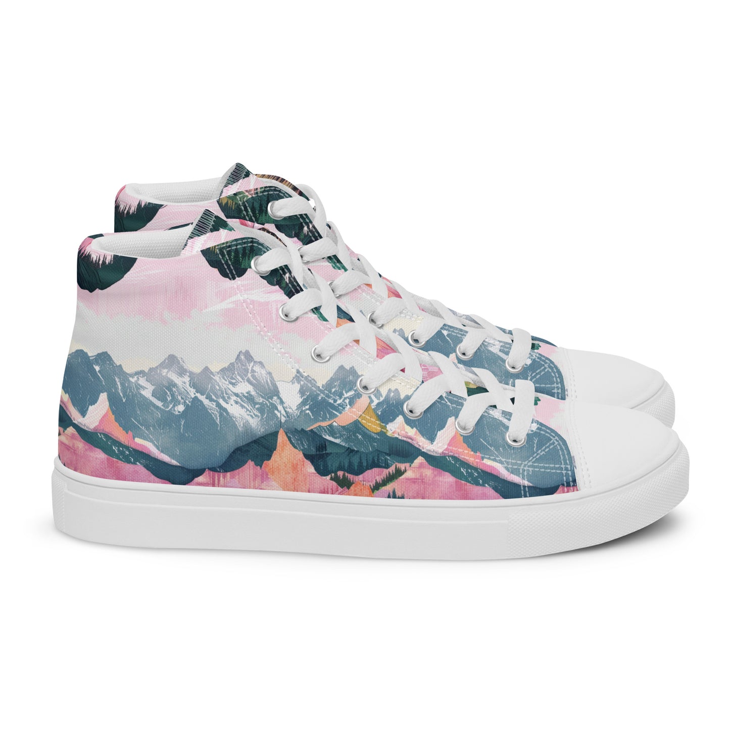 Ski Season Women’s High Top Canvas Shoes