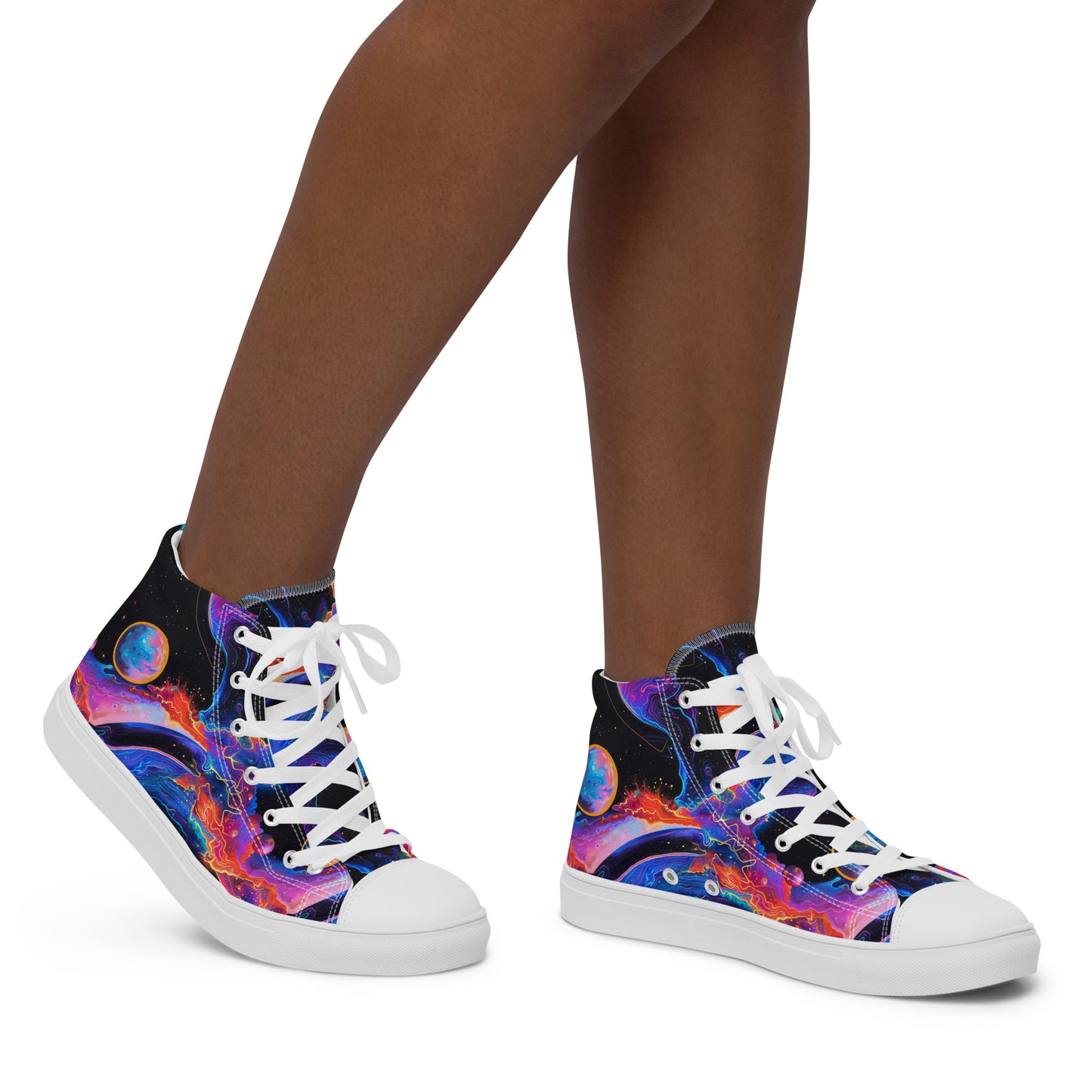 Planetary Highway Women’s High Top Canvas Shoes