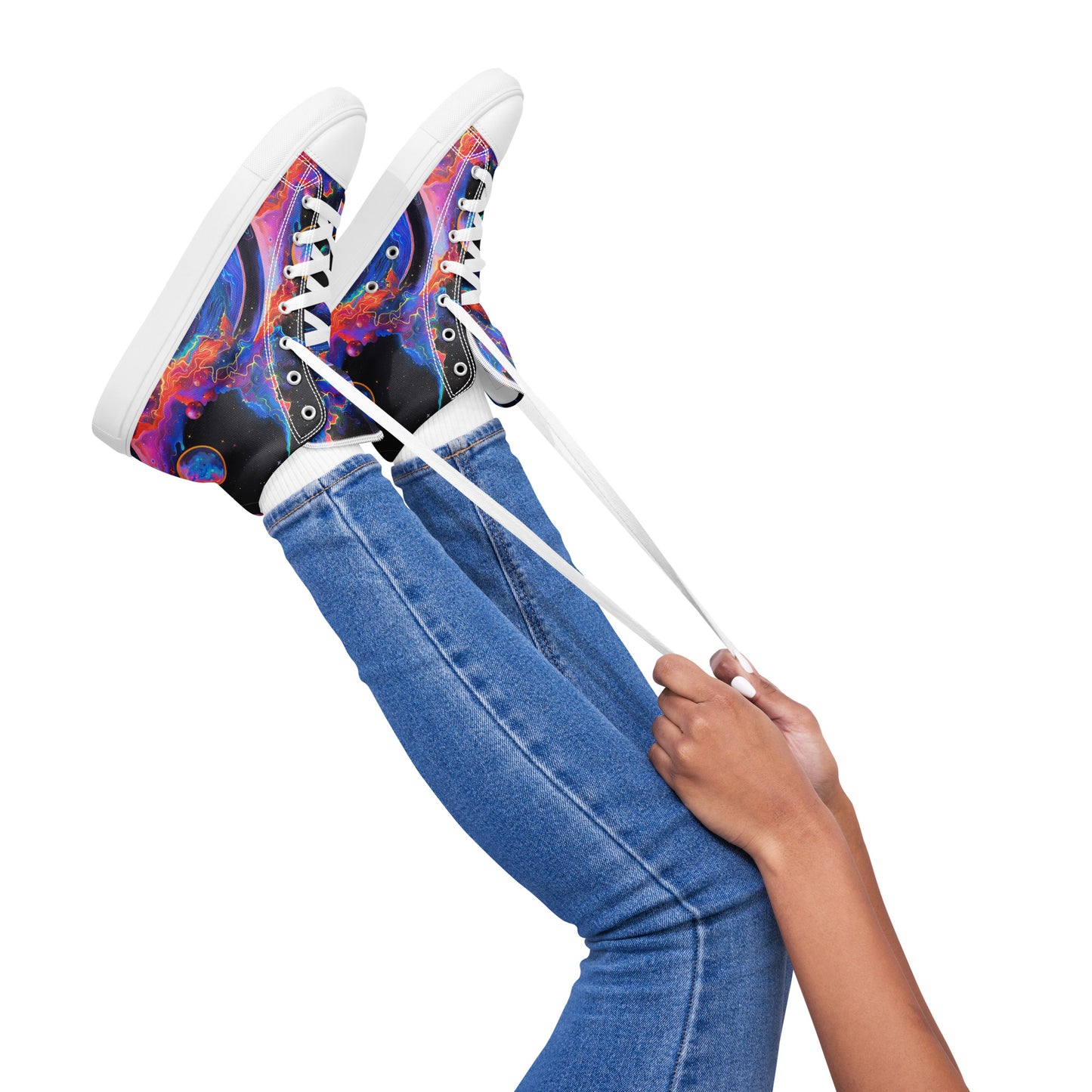 Planetary Highway Women’s High Top Canvas Shoes